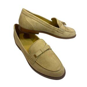 J. Crew Factory Sueded Bow Loafers Tan Women's 9.5